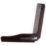 Small Pocket Hair Moustche Beard Comb Travel Portable Plastic Combs  Mini Portable Folding Knife Type Comb Men's Oil Head Shape